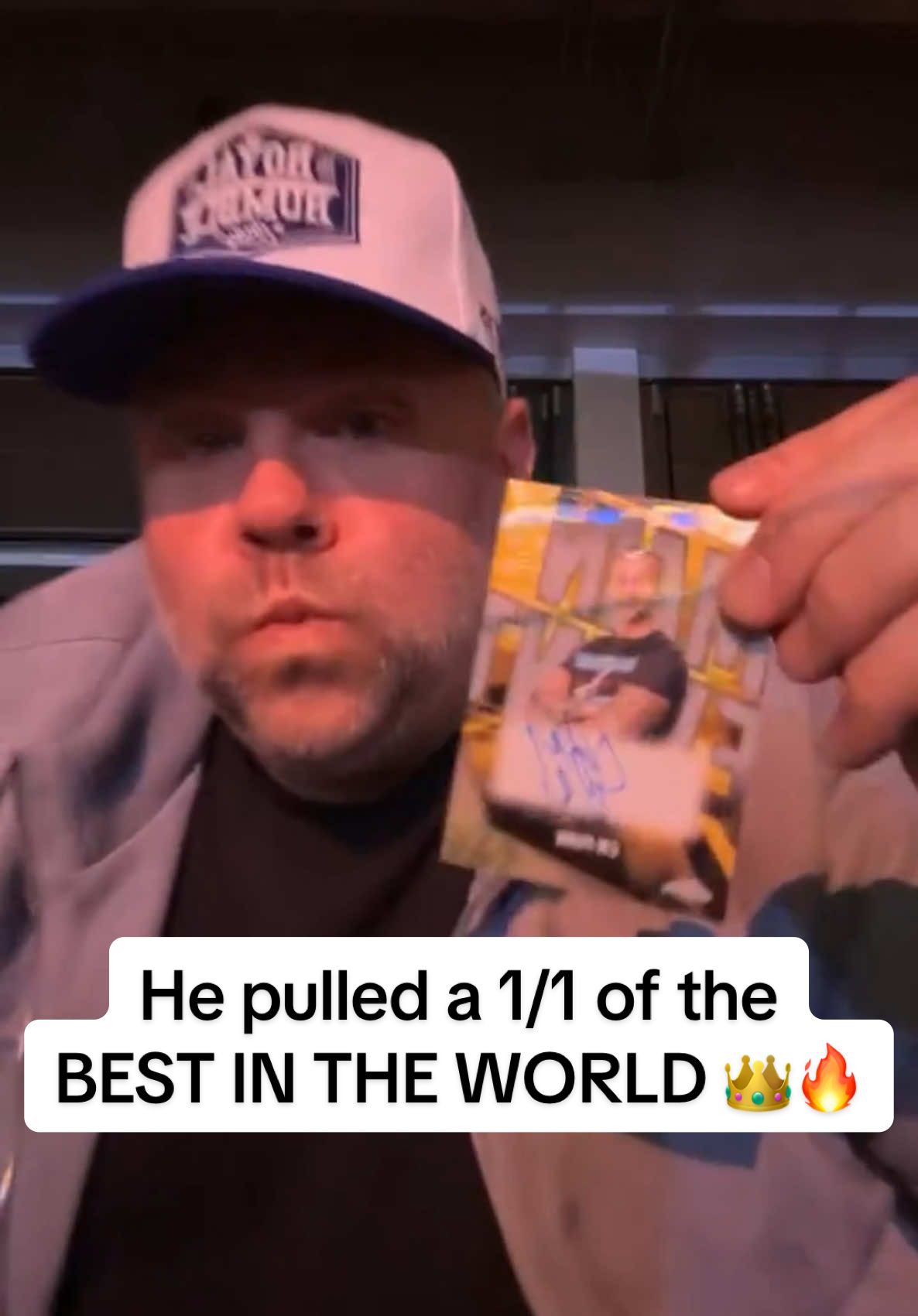 He ripped @WWE Chrome from A SUITE at the Royal Rumble 😱 #cards #collection #sportscards #fy #fyp #topps #thehobby #collecting #tradingcards #packopening #mysterybox #nostalgia #WWE #wrestling @ThePRyanCollection 