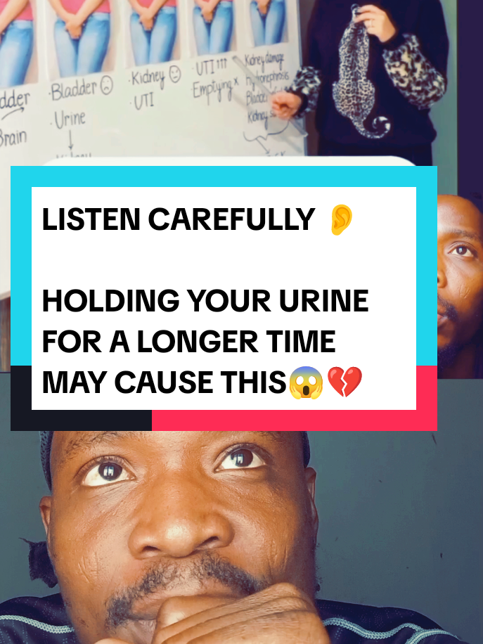 effect of holding your urine. always empty your blader  #pee #blader #urine #kidney #healthtips #kidneyfailure #fyppppppppppppppppppppppp #nigeriatiktok🇳🇬🇳🇬🇳🇬 #everyone #goviral 