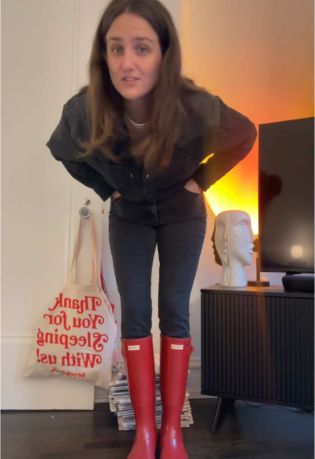 The red boots are back @Hunter Boots #hunterboots 