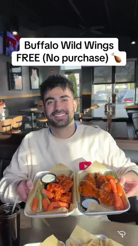 FREE Buffalo Wild Wings (no purchase) 🍗 #buffalowildwings 