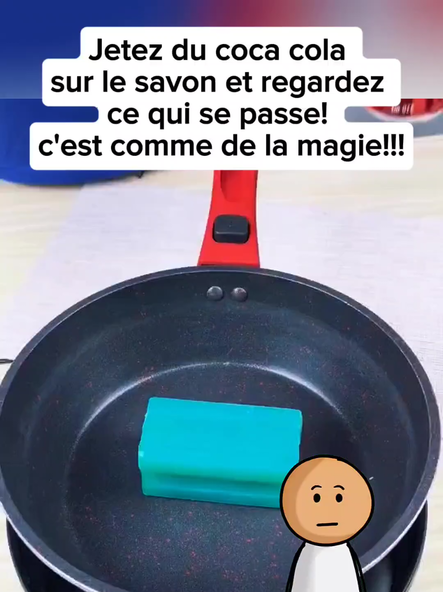 Jetez du coca cola sur le savon et regardez ce qui se passe!  #astuce #idées #culture #DIY #videoviral #pourtoi 