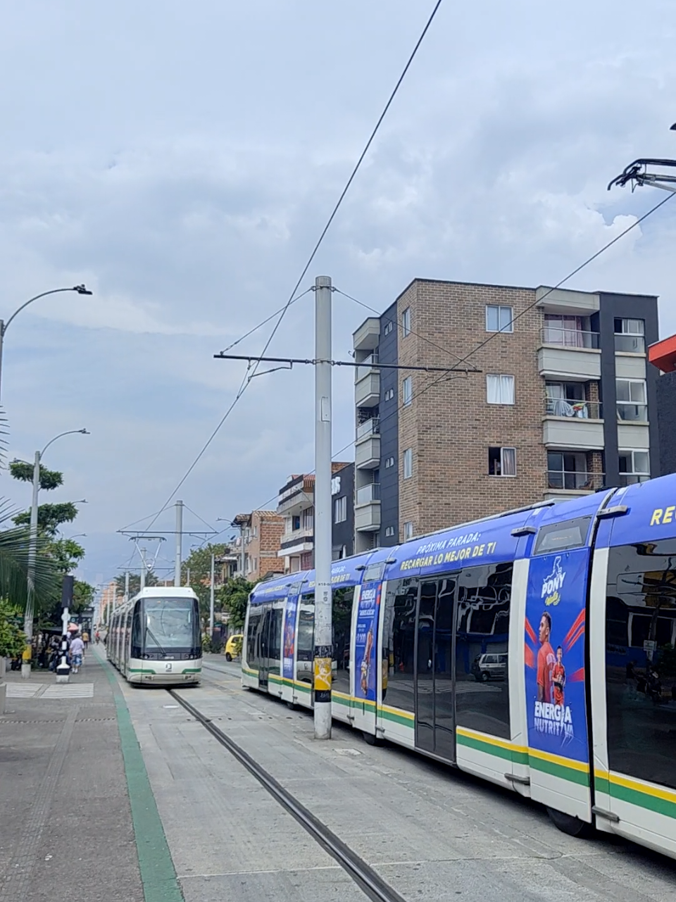 pasó hoy en el tranvía de Medellín 