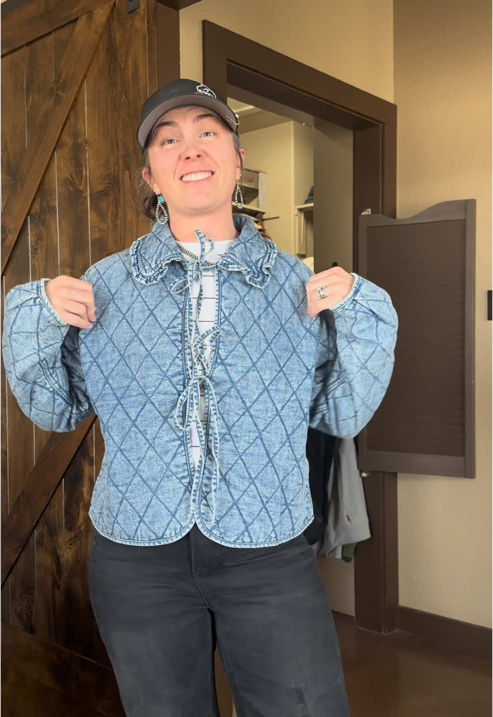 He said I couldn’t wear the jacket 😳 #Fashion #QuiltedJacket #Comedy #Humor #KeepRanchin 