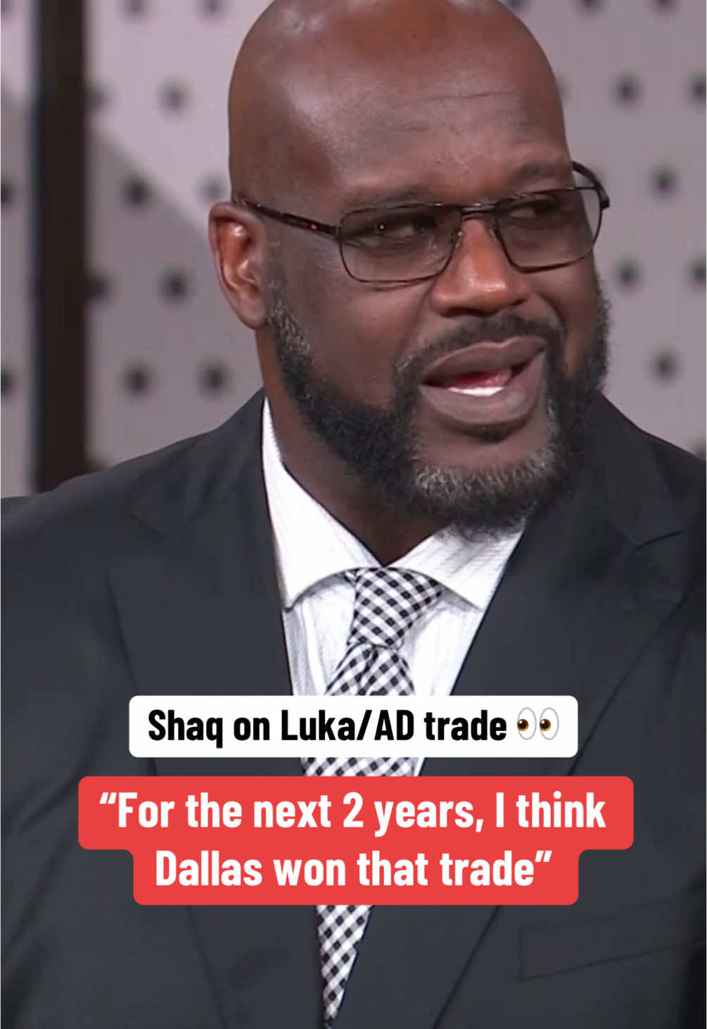 Shaq thinks Mavs won Luka/AD trade, for now 🤔 #NBA #luka #anthonydavis #lakers #mavs 