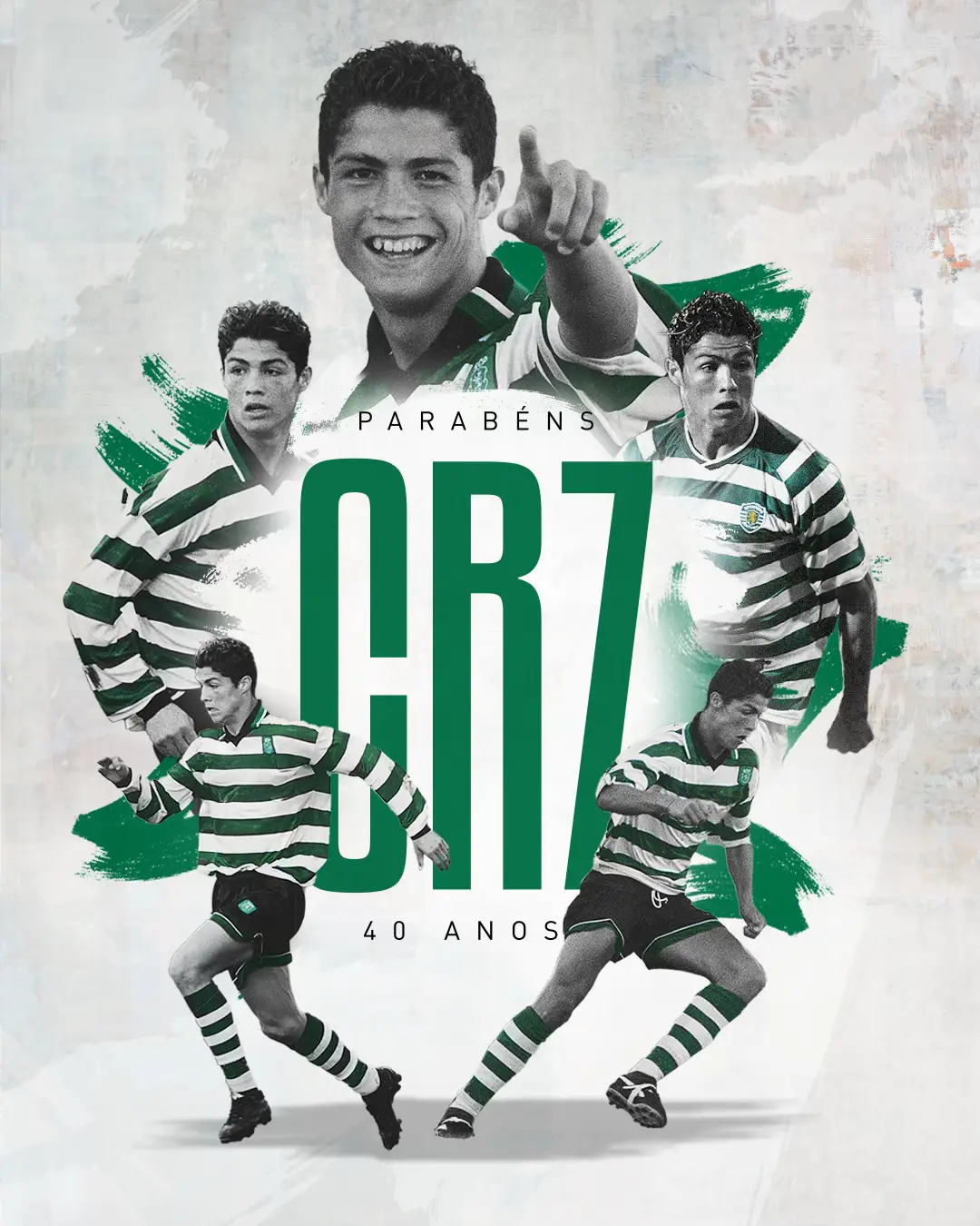 The 40th birthday of the best Portuguese player of all time 💚 #Cristiano #CristianoRonaldo #CR7 #SportingCP #MadeInSporting #TikTokDesporto 