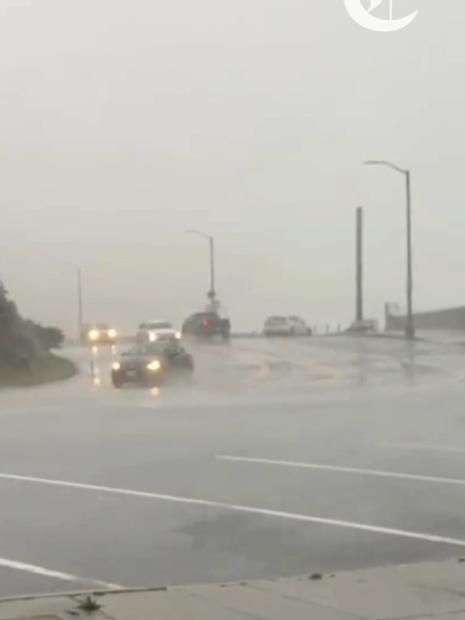 The atmospheric river storm hitting Northern California brought heavy rain to San Francisco Tuesday afternoon. Here are the conditions at the Lands End Lookout around 4 p.m. Tuesday. 📹@weathermananthony  #atmosphericriver #rain #weathertok #weatherforecast #landsendsf