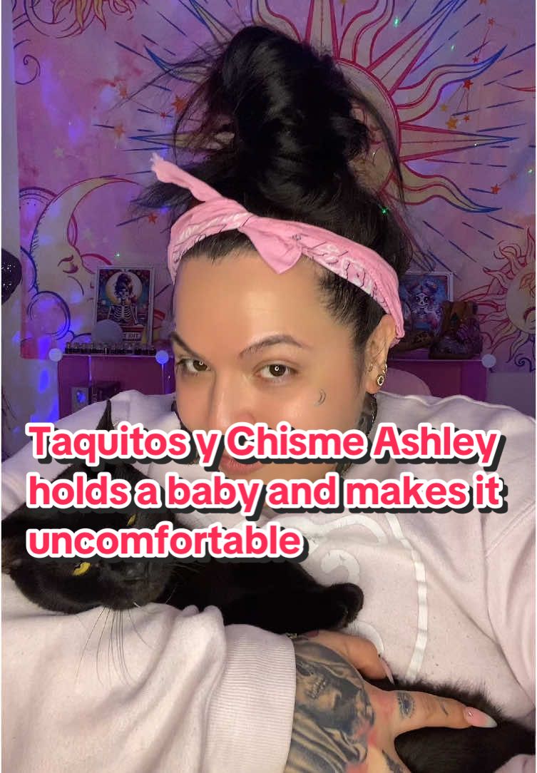 Omg Cabronas…not y’all tagging me in a video of Ashley Trevino holding a baby…and the baby uncomfortable af 😩 but seriously tho prima…why would you let an innibbreated person hold your baby?  Wth! #chisme #mexicantiktok #mukbang #ashleytrevino 