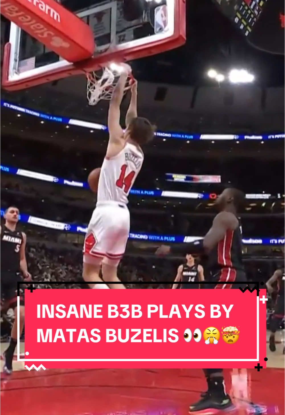 The rook came out to play in the 1st quarter 🤯🔥😤👀 #chicagobulls #matasbuzelis #NBA 