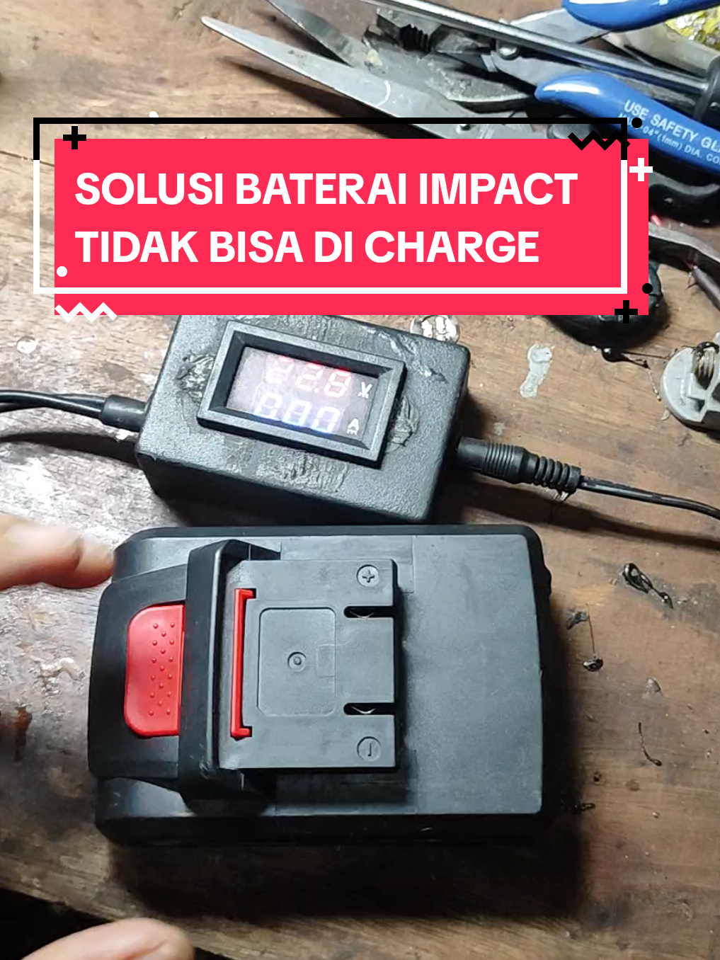 SOLUSI BATERAI TIDAK BISA DI CHARGE, GANTI BATERAI IMPACT 20V