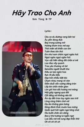 Tay chân đâu hết rồi nào #music #haytraochoanh #sontungmtp #musichealstheheart 🫀