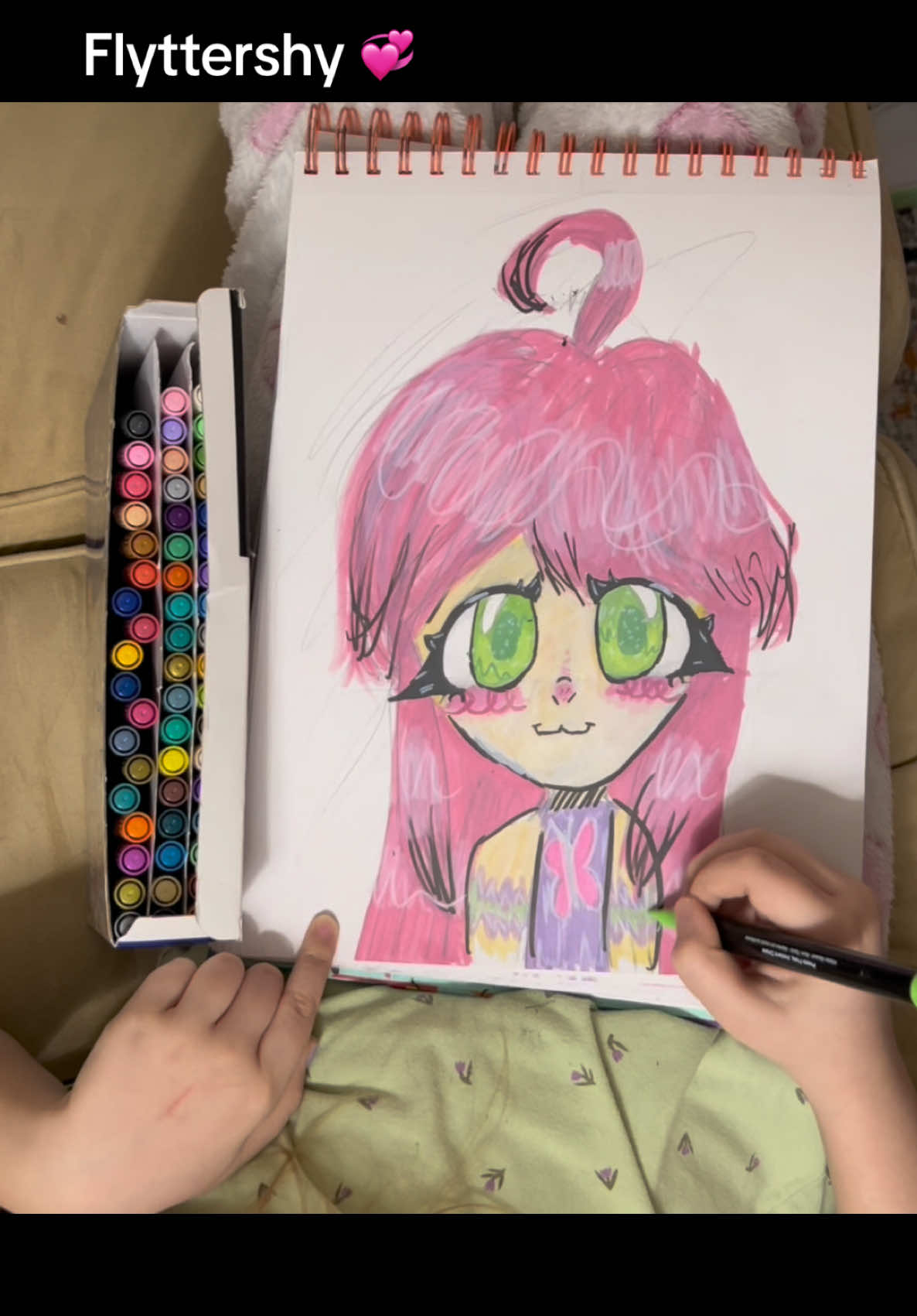 Fluttershy 🎨🥰💞🌸#amlasart #fyp #usa🇺🇸 #fypシ #pony #viralvideo #foryoupage #viralvideo #handdrawing #ValentinesDay #art #acrylicmarkers #LearnOnTikTok #fyp #tiktok #trending 