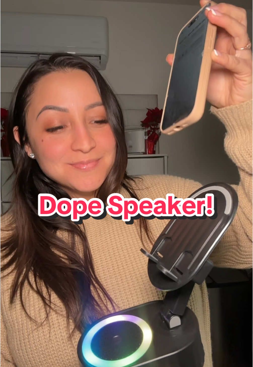 This wireless induction speaker is DOPE!!! Where have you been all my life!  . . . . . #wirelessspeaker#inductionspeaker#bluetoothspeaker#speaker#smallapeaker#tiktokmusthave 