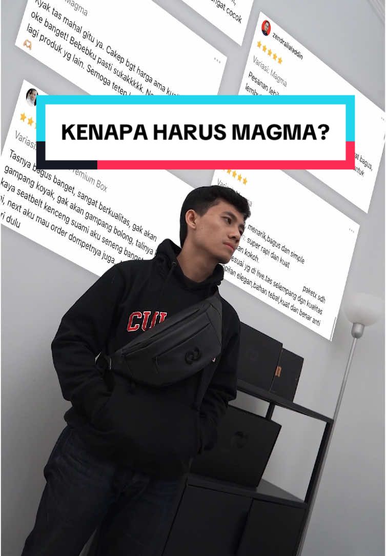 Kenapa harus Magma waistbag? Jawabannya ada di video, sekaligus cek testimoni nya deh! #culturebasic #belilokal #tasmultifungsi #kadocowok #kadopacar #waistbagcowok #waistbag #WIBGAJIAN #waistbagwaterproof #waistbagantiapi #PromoGuncang22 