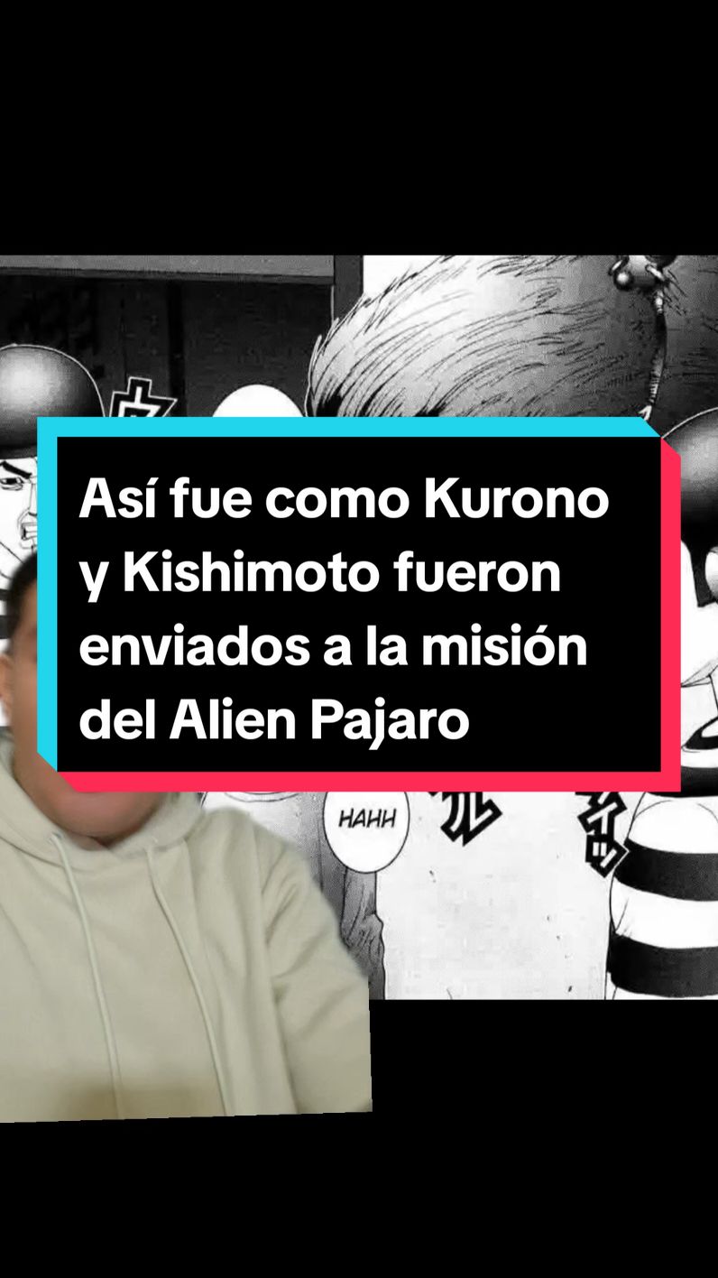 así fue como Kurono y Kishimoto fueron enviados a la misión del Alien Pajaro #gantz #anime #manga 