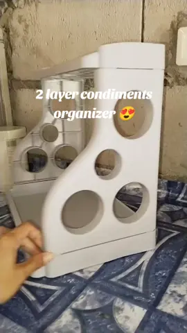 2 layer condiments organizer #aestethic #kitchenorganizer #condimentsrack #condimentsorganizer #forypupage 