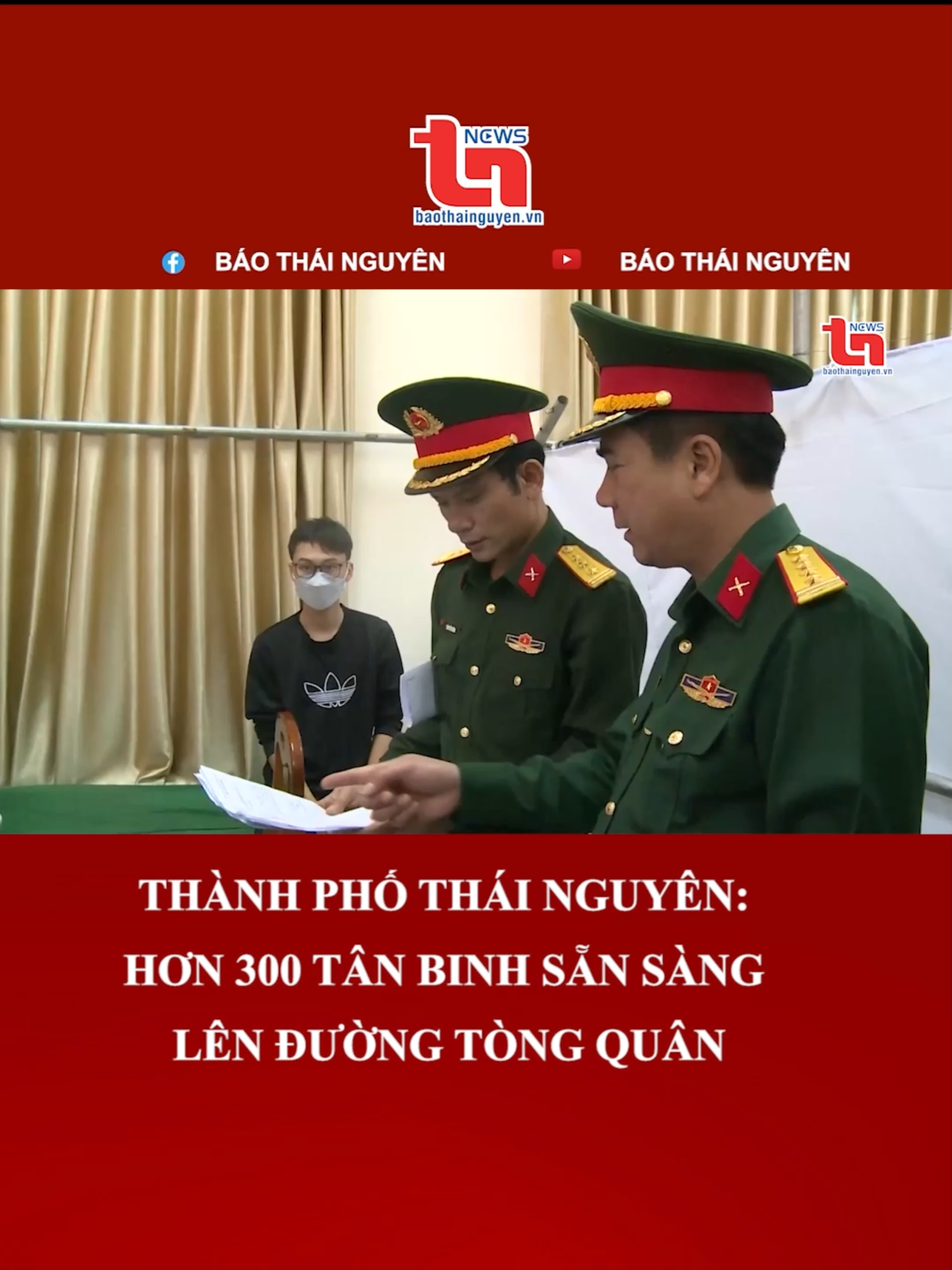 Thành phố Thái Nguyên: Hơn 300 tân binh sẵn sàng lên đường tòng quân #thainguyen #tuyenquan