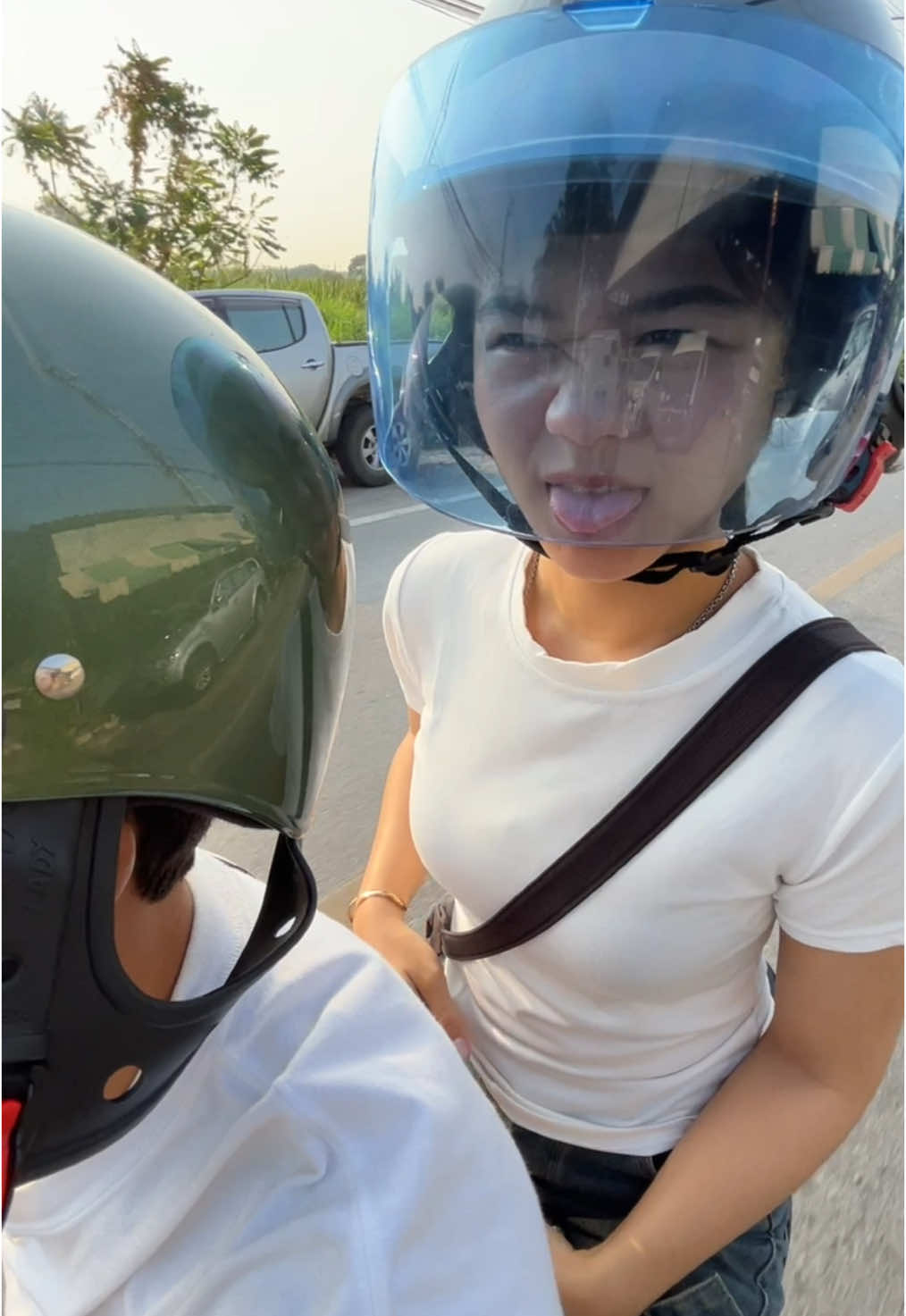 Love and be satisfied with my lover👩🏻🤍#pcxzoneตากสิน💯 #เจแปน⚡️ #pcx150 
