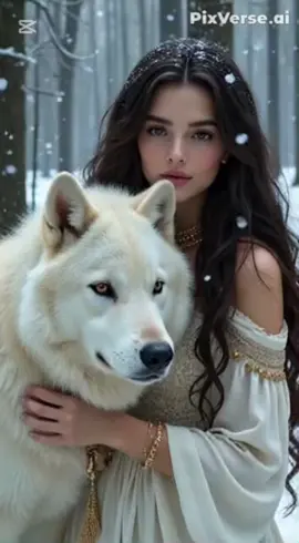 Live wallpaper < fantasy-style digital painting of a young woman with long, wavy dark hair, adorned with delicate golden jewelry and beads > @CapCut @PixVerse #wallpaper #wallpaperlive #livewallpaper #creatorsearchinsights #wolf #wallpapers 