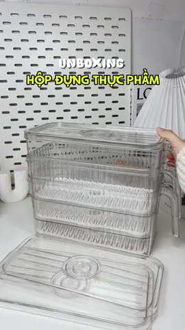 Hộp đựng thực phẩm tiện quá nè 🥰 #hopdungthucpham #giadungtienich #unboxing #review #xuhuong #vairal 