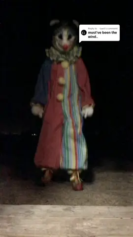 Replying to @╰𝗟𝗲𝗲ও i was waiting for my next cue in order to strike again  #fursuit#furry#skully#scrapstheclownopossum#clown#clowns#opossum#dvc#fursuitmaker#vultureculture#furryfandom