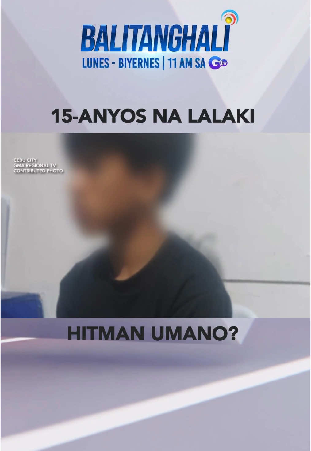 15-anyos na lalaki sa Cebu City, ginagamit umanong hitman para sa ilegal na droga #shorts | #balitanghali #gmanews 