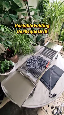 BBQ party na!🍢 perfect pang outing/camping 'to!🏖️🏕️ #portablegrill #foldablegrill #campingessentials #ihawan #outdoorgrill #griller #bbqgrill #stainlessgrill #barbeque #grill #affiliate #fyp #travel #vacation #Summer #beach #essentials #gift 