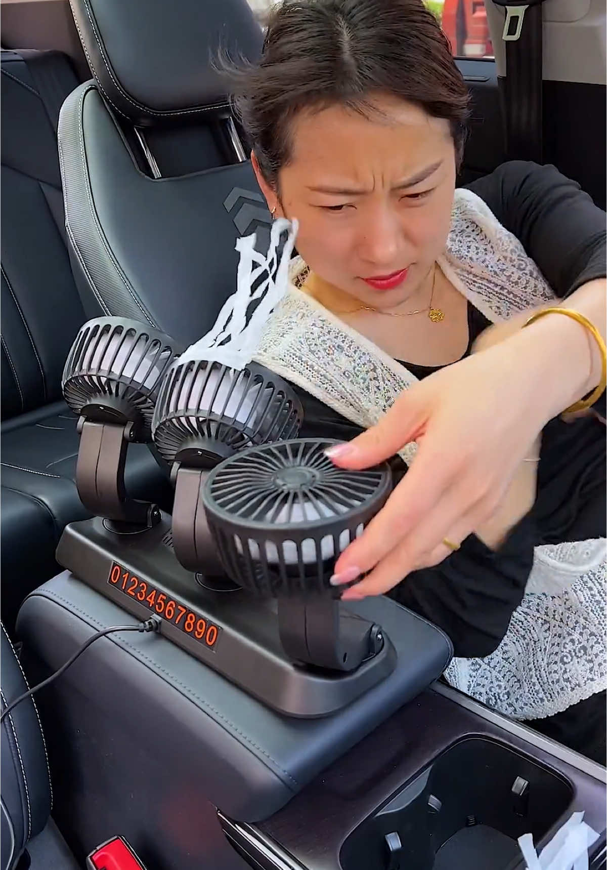 Universal 3head Car Fan 360 Degree Adjustable Cooling Fan Low Noise #Summer #carfan#fan #BozzanoMission 