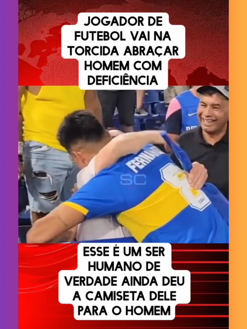 OLHA SÓ QUE ATITUDE LINDA TEVE ESTE JOGADOR COM ESTE TORCEDOR DEFICIENTE.👏👏👏👏 PARABÉNS. #ultimasnoticias  #motivacional @TUDOEMAIS1POUCO✅ 