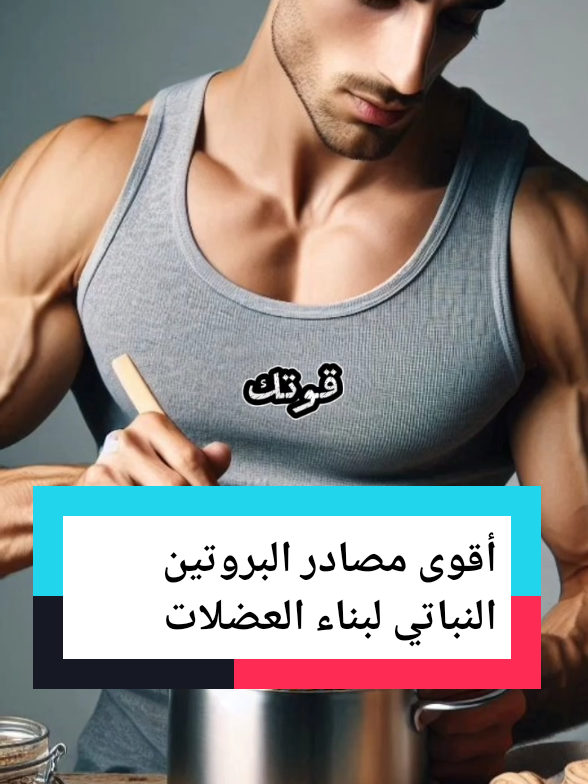 أقوى مصادر البروتين النباتي لبناء العضلات #تغذية #بناء_العضلات #بروتين #صحة_تغذية 