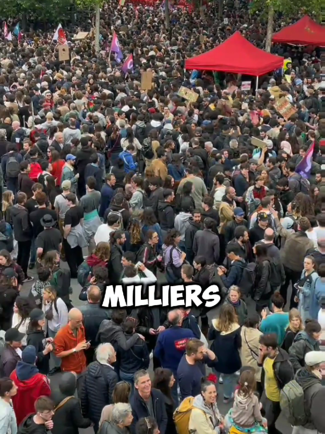 C'est chaud en France, des milliers de manifestants ont envahie les rues réclamant la démission du président 