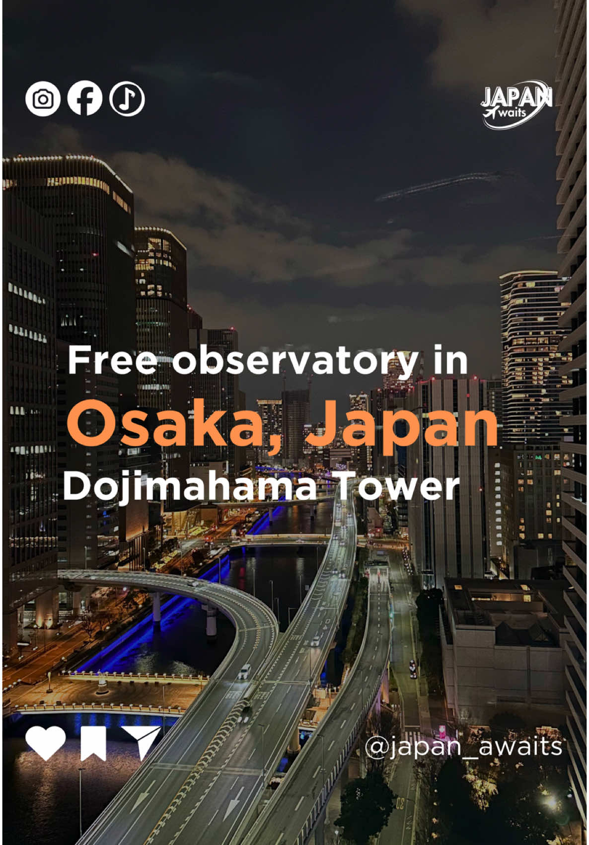 Aside from Umeda Sky Building, Osaka has another observatory, and the admission is FREE! There’s also a coffee shop on the same floor, so you can sip your coffee while looking at the stunning view. 🏙️🇯🇵 📍Dojimahama Tower, 16th Floor #japan #osaka #japanawaits #japantravel #japantrip #travel #foryou #foryoupage #fyp #manifestation #february #2025 