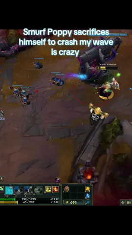 Not even chall supports do this #smurf #akali #poppy #leagueoflegends #viral #trend #fyp 