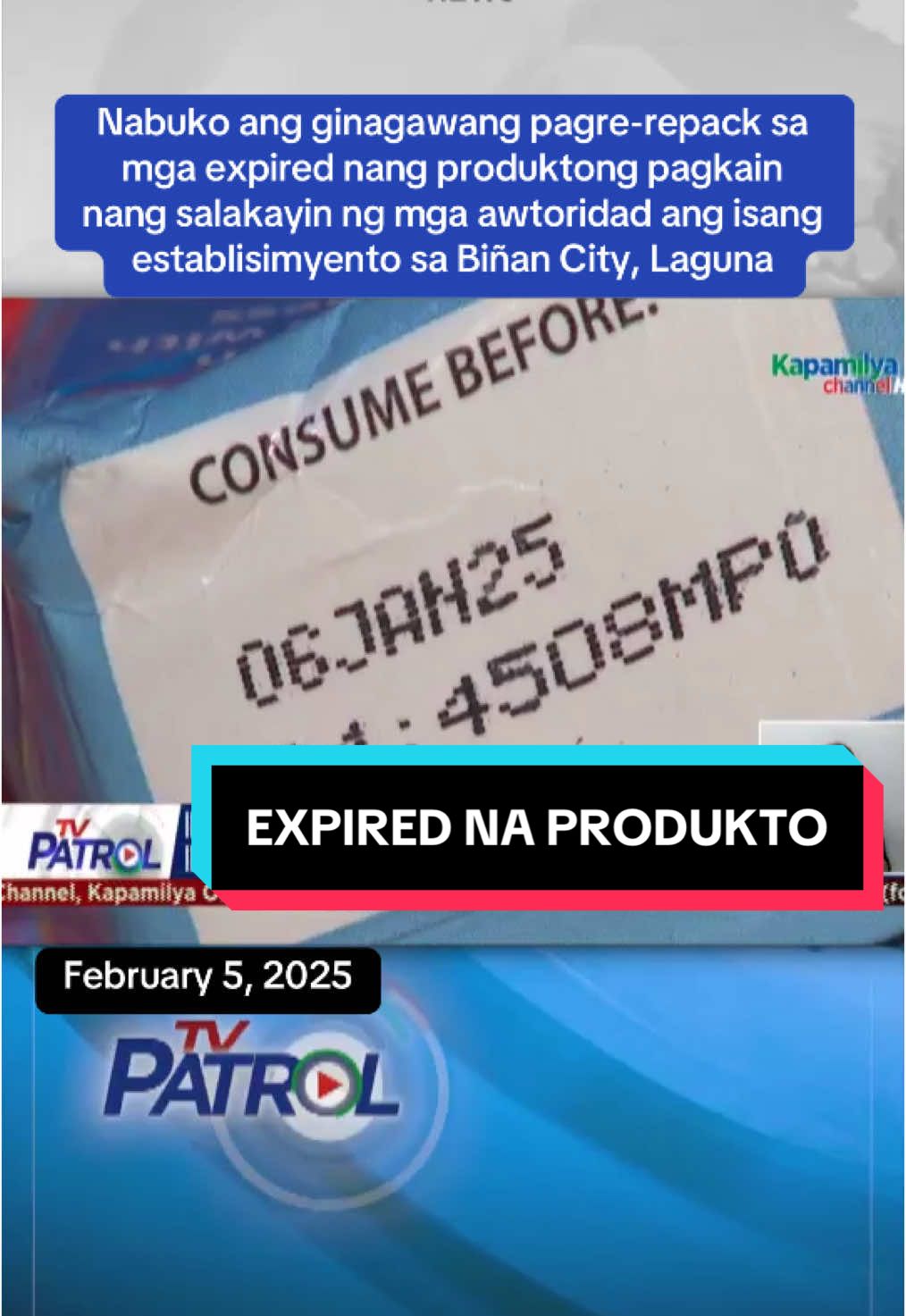 #tvpatrol #tvpatrolontiktok #tvpatrolnews #abscbnnews #newsph #expired #fyp #laguna 