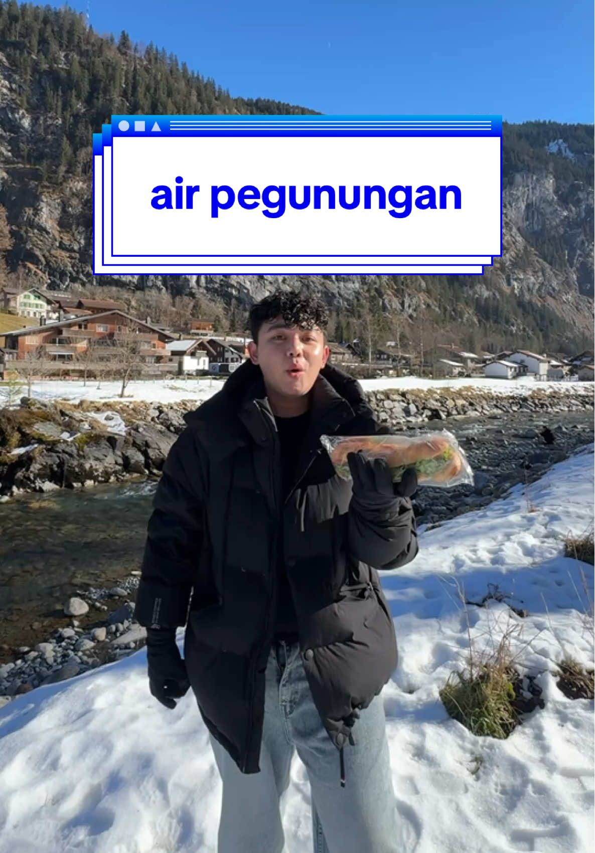 air pegunungan di swiss