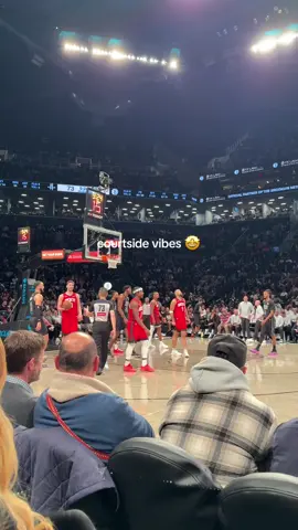 Got the W too! @Brooklyn Nets #brooklynnets #NBA #courtside #basketball🏀 