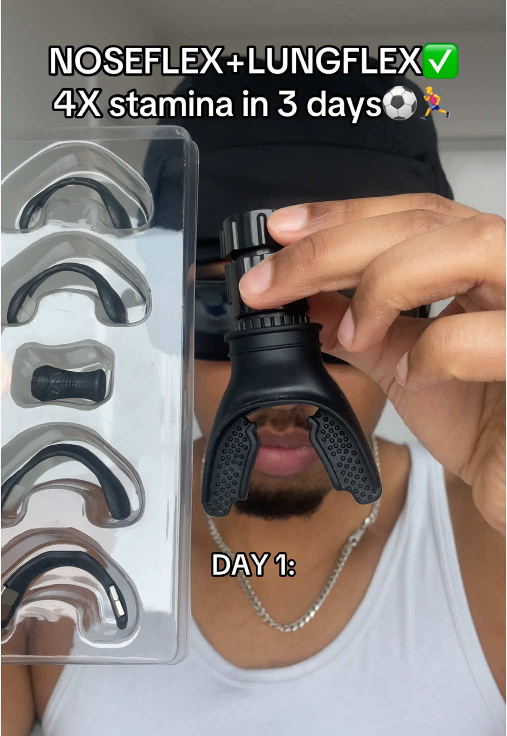 These 2 tools are the best proven ways to boost your stamina. In 3 days I 4X my lung power and boosted my run time from 10 min runs to 40 min runs no breaks . Dont get left behind this year. Get yours before Theyre gone‼️🏃‍♂️#lungflexer #noseflexer #footballtiktok #stamina #football #footballvideo #runtok #gymbro #Soccer #footballedit #Fitness #soccer #GymTok #soccertiktok #boxing 