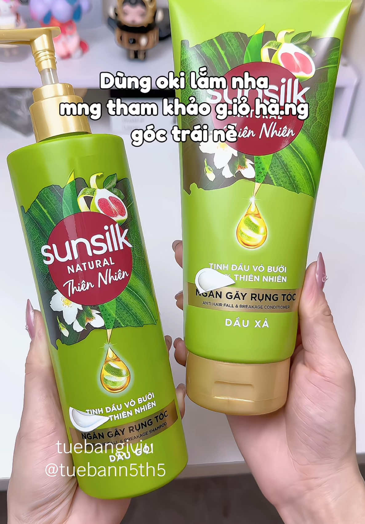 Combo dầu gội xả Sunsilk tinh dầu bỏ bưởi dùng siuu muê ✨ muê Sunsilk từ nhỏ đến bây giờ 💦#rungtoc #moctoc #hoptaccungunilever #sunsilk #haircare #chamsoctoc #daugoisunsilk #sunsilknatural #daugoithiennhiencothuy #sunsilkvietnam #tuebangiviu #tockhoe #tocbongmuot #xuhuong #viral #review #fyp 