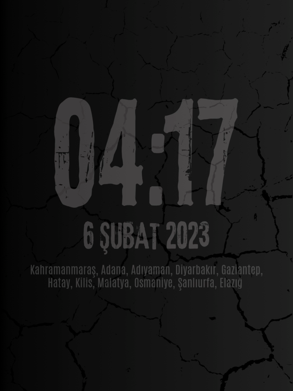 6 Şubat 2023 Kahramanmaraş Depremi'nde hayatını kaybeden vatandaşlarımızı saygı ve rahmetle anıyoruz. #deprem #kahramanmaras #6subat2023 #6subat 