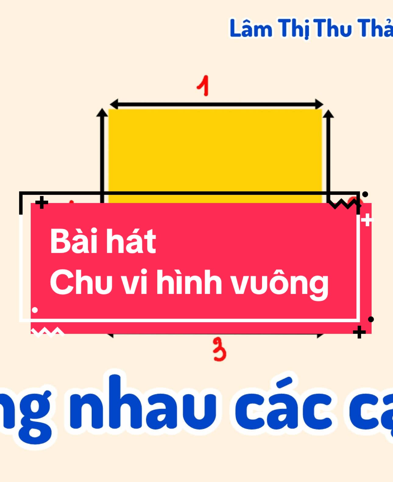 Bài hát mới ra lò gửi đến thầy cô lớp 3 sắp dạy chu vi nha #giaovientieuhoc #ytuong #tainguyendayhoc #lophocvuive #math #chuvihinhvuong #baihatchuvi #hocToanquaamnhac 