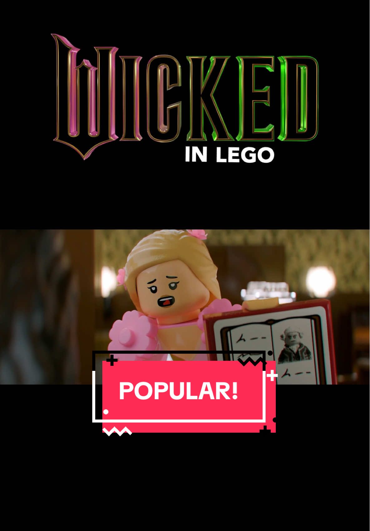 I was cracking UP every time Galinda was on screen. @arianagrande had me in stitches 😂🩷 #wickedmovie #popular #lego #animation @Wicked Movie 