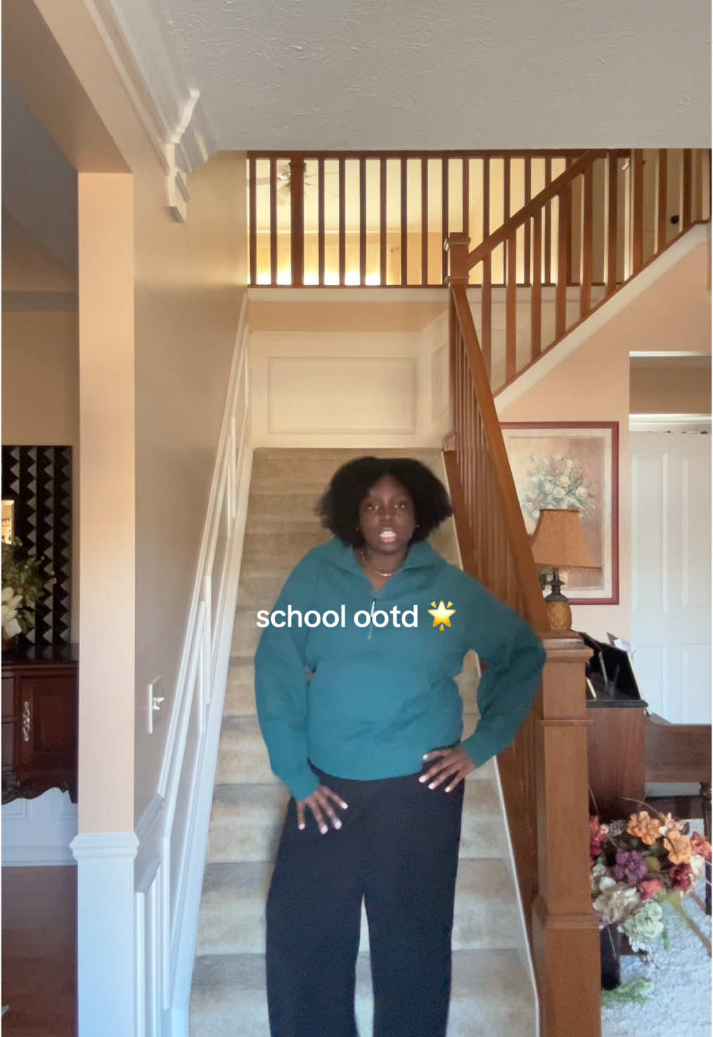 i’ve been living in these pants @aerie @lululemon #OOTD #outfitinspo #schooloutfit #schoolootd #scubajacket #aerienewheightstrousers #tallgirloutfits #plusiszeoutfits #blackgirltok 
