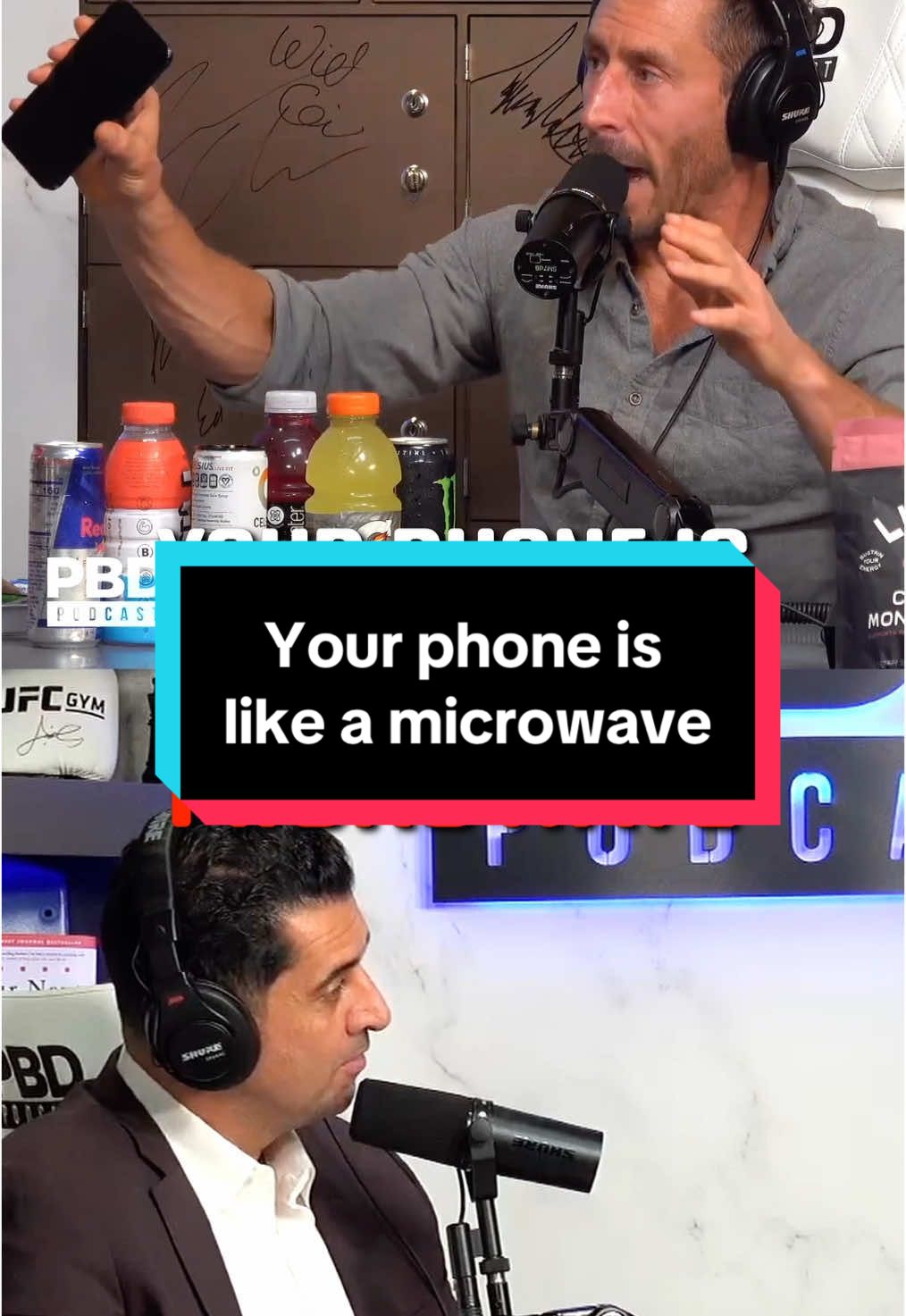 Phone = microwave…