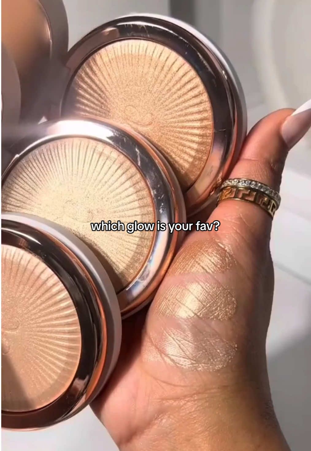 Your glow says a lot about you 💡 Which Glow Seeker Highlighter is yours—Enchanted, Sun Idol, or Ethereal? ✨⬇️ 🎥: @Beautyby.Faz  #AnastasiaBeverlyHills #highlighter #glowymakeup #glowuptips #makeuptok #makeupessentials 