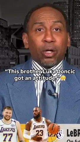 @stephenasmith is excited about the potential of LeBron-Luka together 👀 #lebron #lebronjames #lukadoncic #lakers #NBA