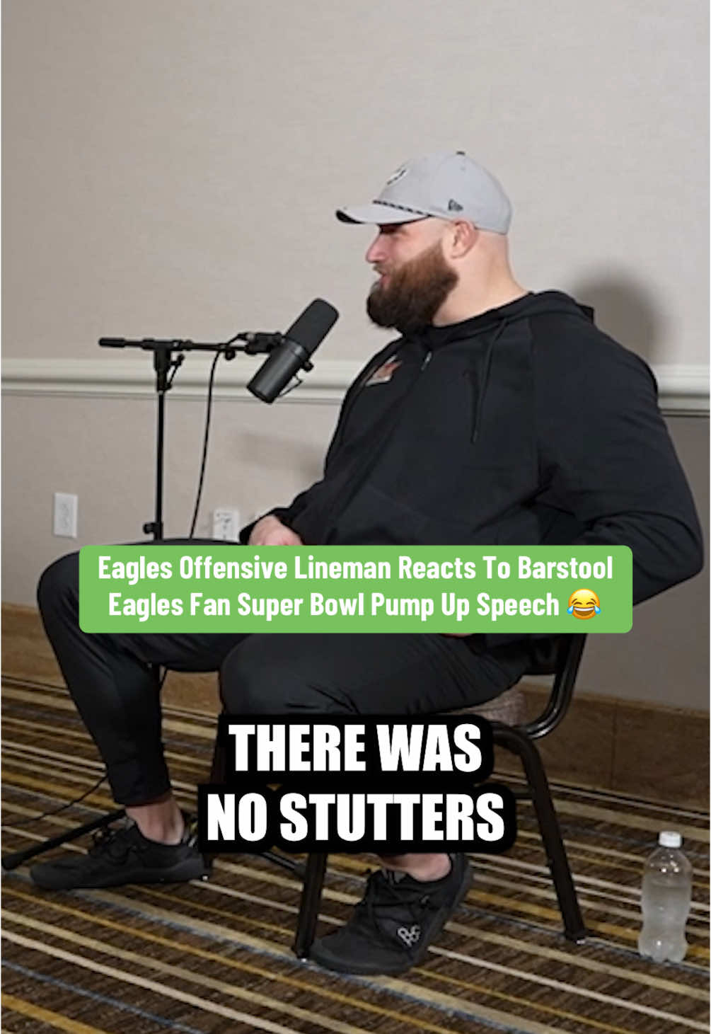 Lane Johnson Was A Fan Of Barstool Eagles Fan Max’s Pump Up Speech For The Eagles 😂 @pardonmytake #SuperBowl 