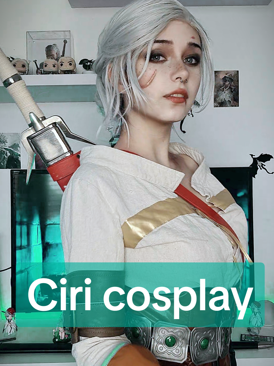 my ciri cosplay is baaack!!! I really dont like the light today though its so dark the whole day😭 #cosplay #thewitcher #thewitcher3 #thewitchercosplay #thewitcher3wildhunt #ciri #ciricosplay 