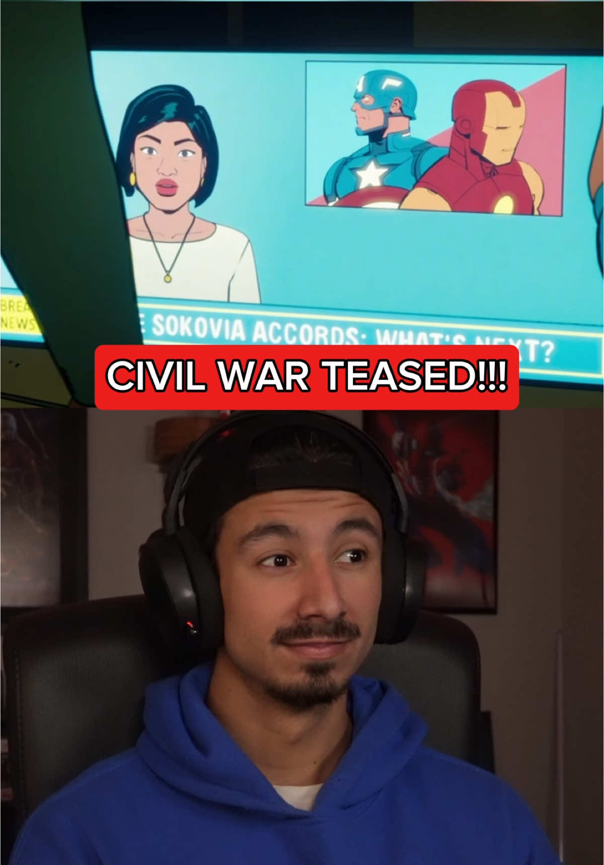 Civil War Teased!!! #supes #marvel #spiderman #disney #avengers 