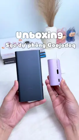 Sạc dự phòng mini 5000mah lại còn siu tiện, nhỏ gọnnnn #lenxuhuong #unboxing #review #sacduphong #sacduphongmini #goojodoq 