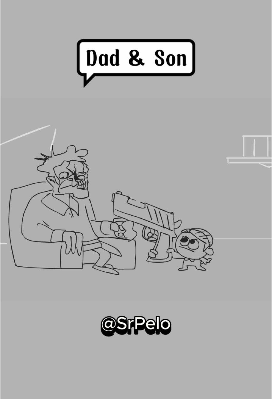 Dad & Son #srpelo #animation #story #funnyvideos #fyp #trending 