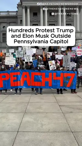Hundreds attended an anti-Trump and project 2025 rally at the Pennsylvania State Capitol Wednesday morning, chanting slogans and standing in solidarity against the new administration. #Pennsylvania #Trump #PAPolitics #TrumpProtest #ElonProtest #PAProtest #HarrisburgPA #Harrisburg #DauphinCountyPA #Politics #Protest #Project2025 #StopProject2025 #Project2025Protest